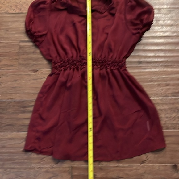 A Pea in The Pod Short Sleeve Button Down Elastic Waistband Shirt Size M - Picture 6 of 7